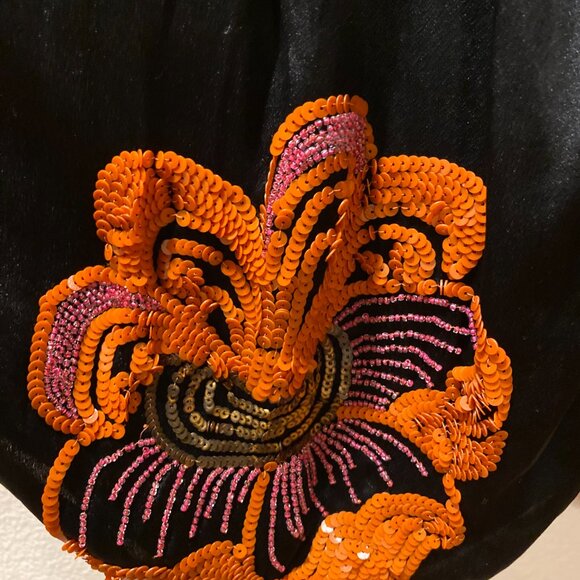 The House of Adair 1920s Hand-Beaded Silk Satin Evening Dress | Art Deco Couture - Picture 4 of 14